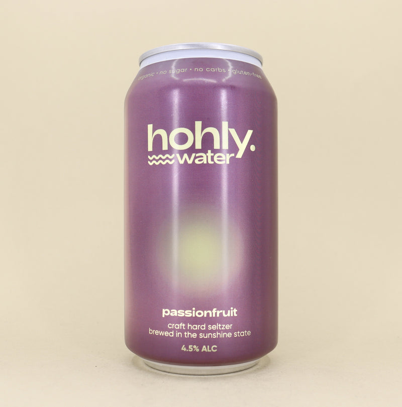 Hohly Water Passionfruit Seltzer Can 375ml