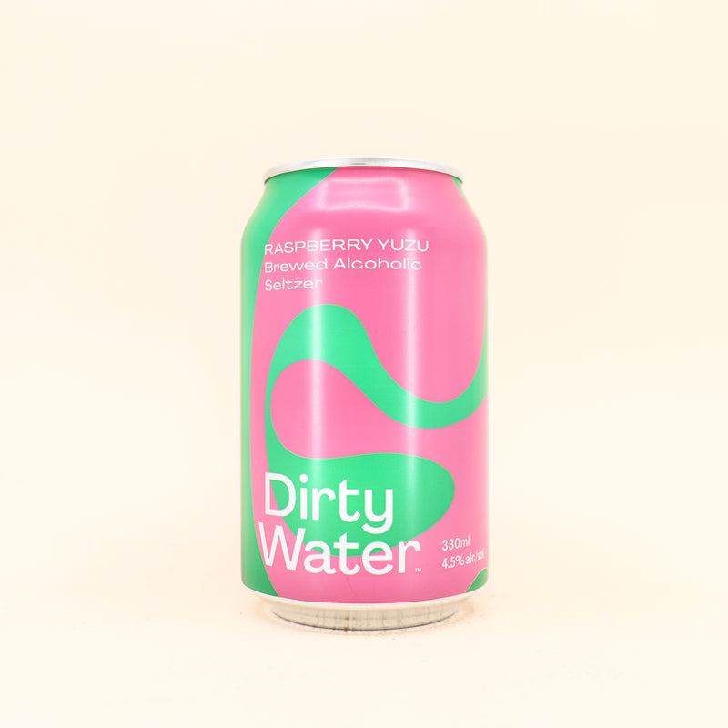 Dirty Water Raspberry & Yuzu Seltzer Can 330ml