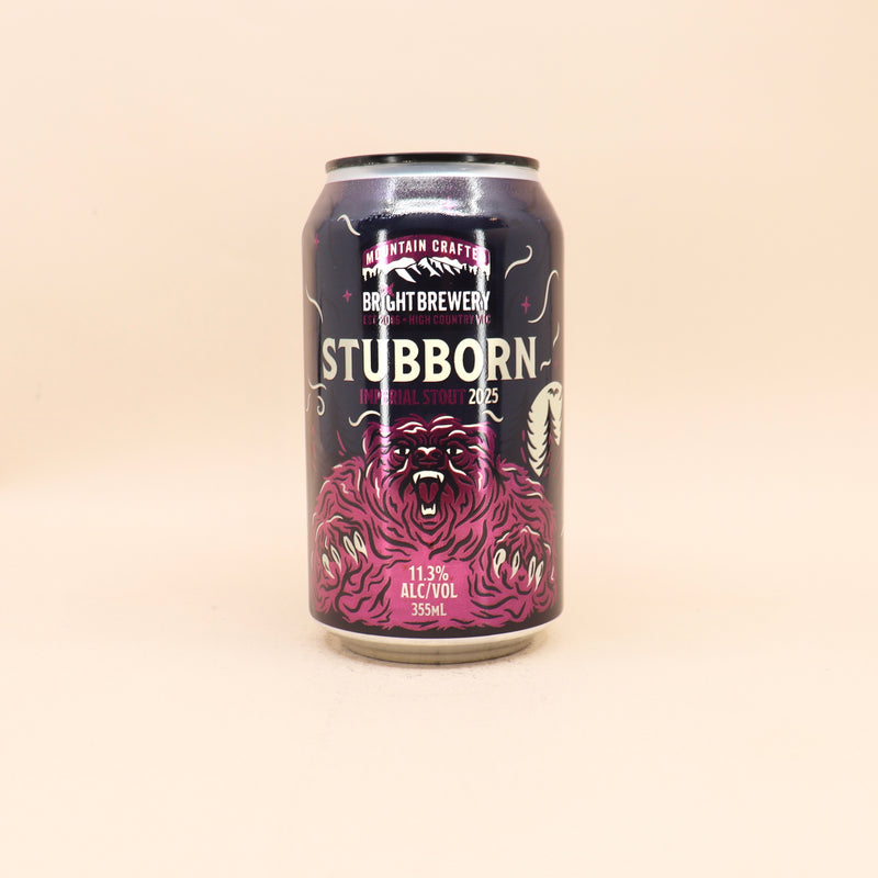 Bright Stubborn Imperial Stout Can 355ml