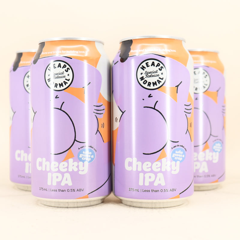 Heaps Normal Cheeky Non Alcoholic IPA Can 375ml 4 Pack