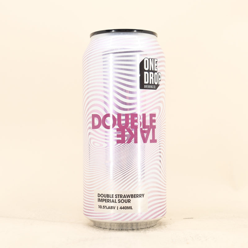 One Drop Double Take Double Strawberry Imperial Sour Can 440ml