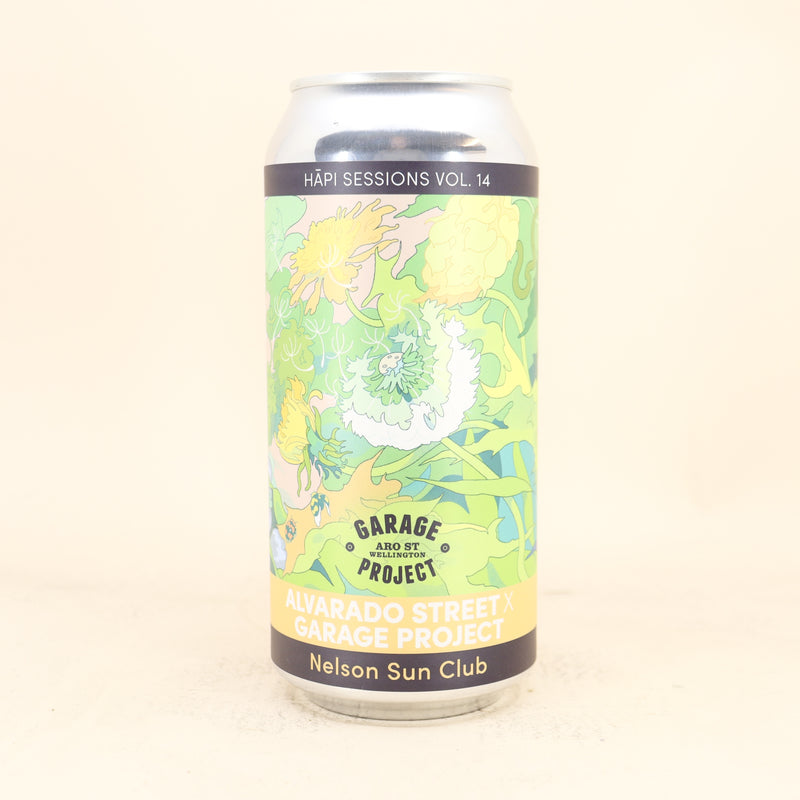Garage Project x Alvarado St Nelson Sun Club Harvest Fresh Nelson Sauvin Hopped West Coast IPA Can 440ml