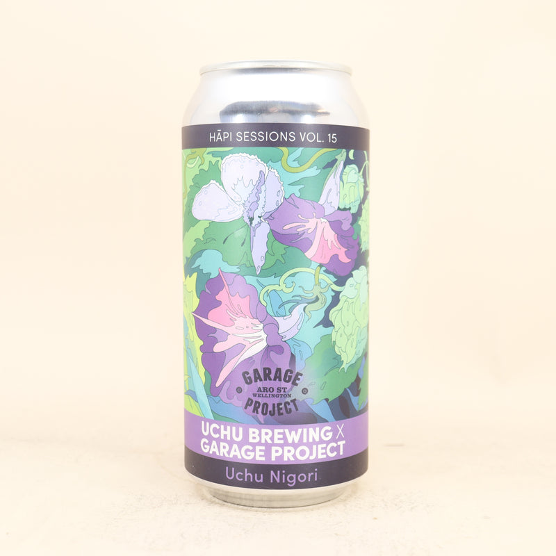 Garage Project x Uchu Brewing Uchu Nigori Harvest Fresh DDH Hazy DIPA Can 440ml