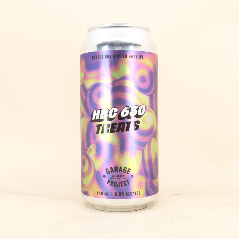 Garage Project HBC 630 Treats Double Dry Hopped Hazy IPA Can 440ml