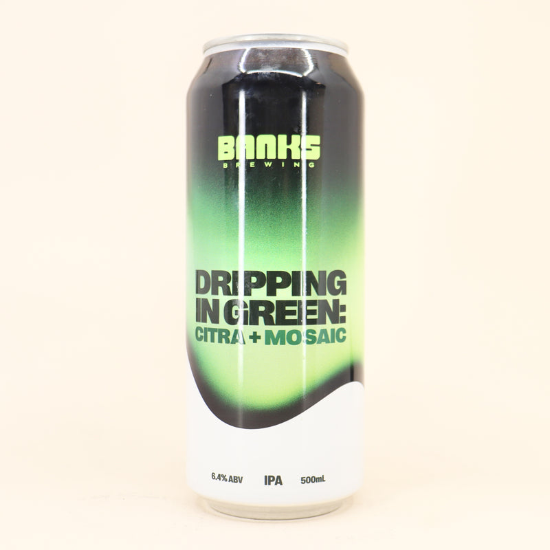 Banks x Range Dripping in Green Citra + Mosaic DDHIPA Can 500ml
