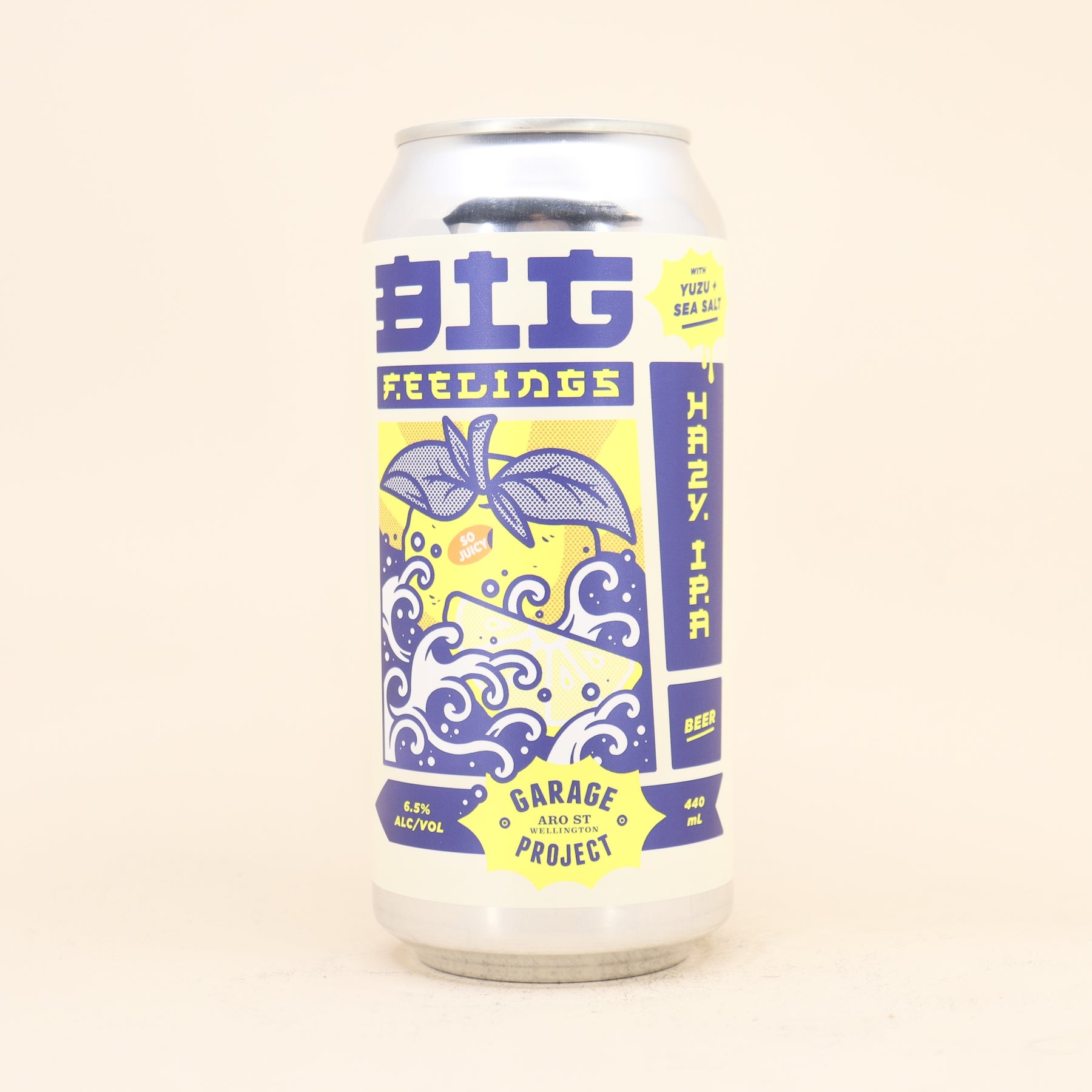 Garage Project Big Feelings Yuzu & Sea Salt Hazy IPA Can 440ml – Beermash