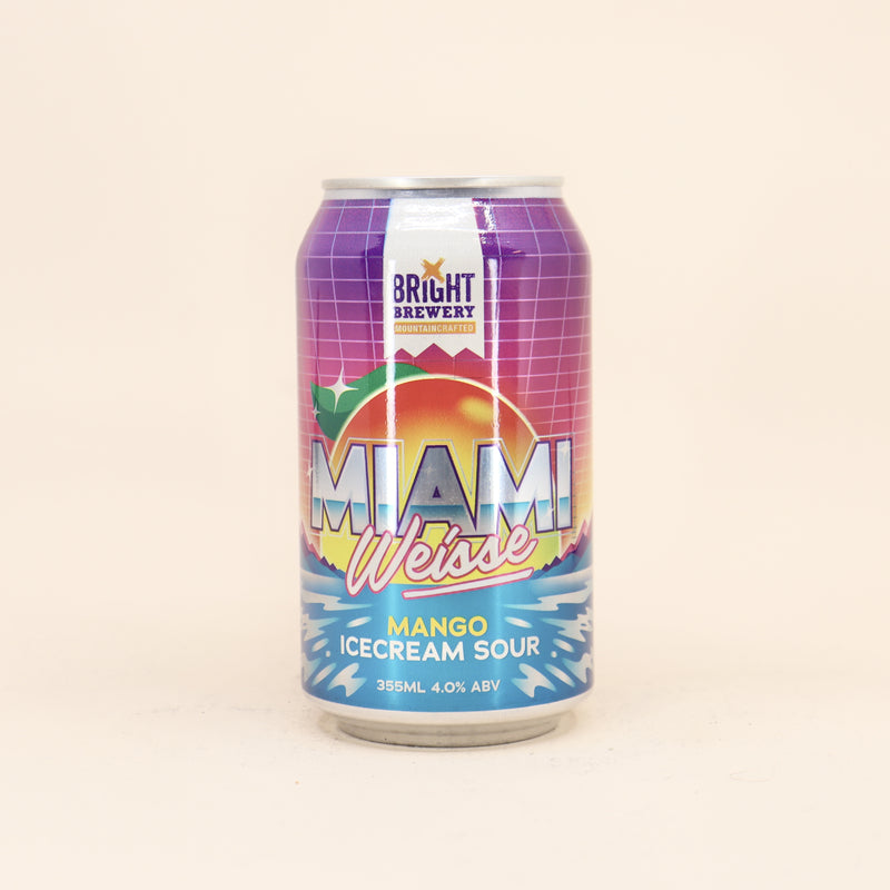 Bright Miami Weisse Mango Ice Cream Sour Can 355ml