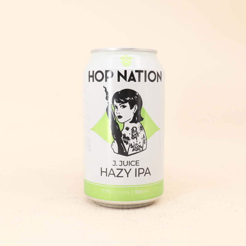 Hop Nation J Juice Hazy IPA Can 375mL