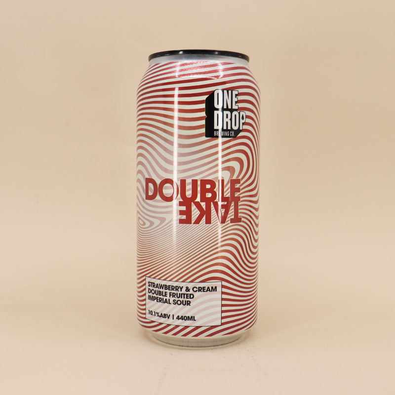 One Drop Double Take Strawberry And Cream Imperial Sour Can 440ml