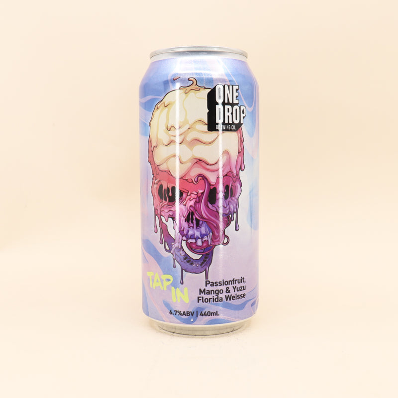 One Drop Tap In Passionfruit Mango Yuzu Florida Weisse Can 440mL