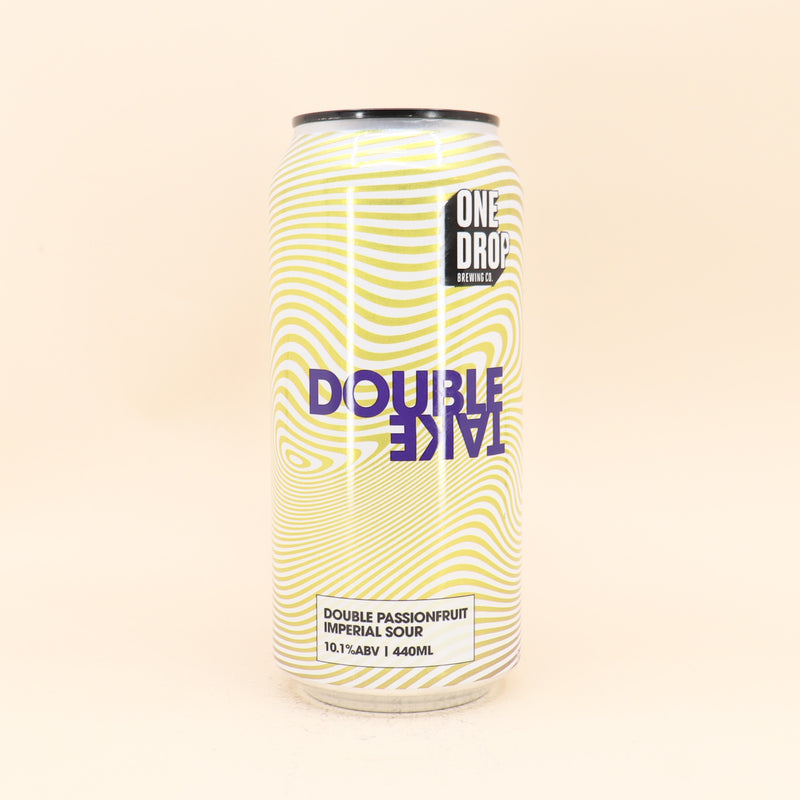 One Drop Double Take Double Passionfruit Imperial Sour Can 440mL