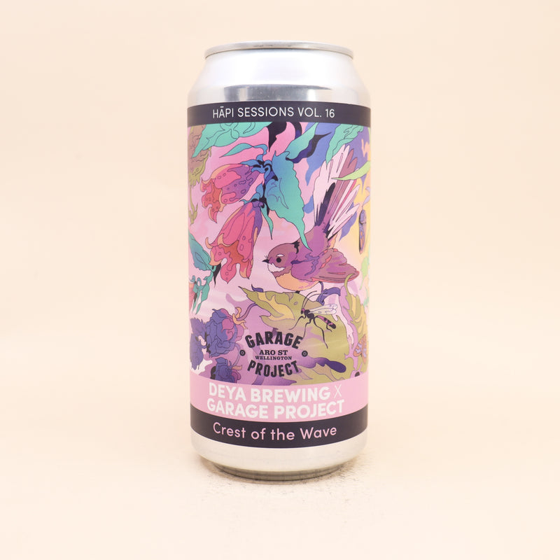 Garage Project x Deya Crest of the Wave Hapi Sessions vol 16 Harvest Fresh Hazy IPA Can 440mL