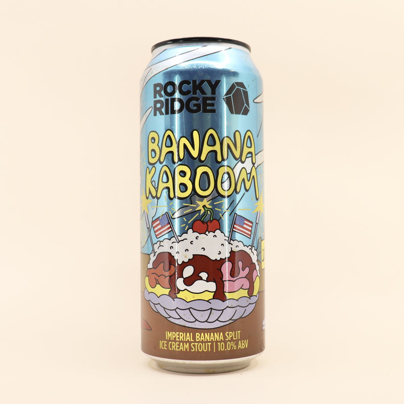 Rocky Ridge Banana Kaboom Imperial Banana Split Ice Cream Stout Can 500mL