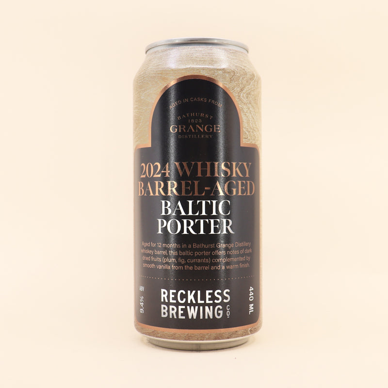 Reckless 2024 Whisky Barrel Aged Baltic Porter Can 440mL