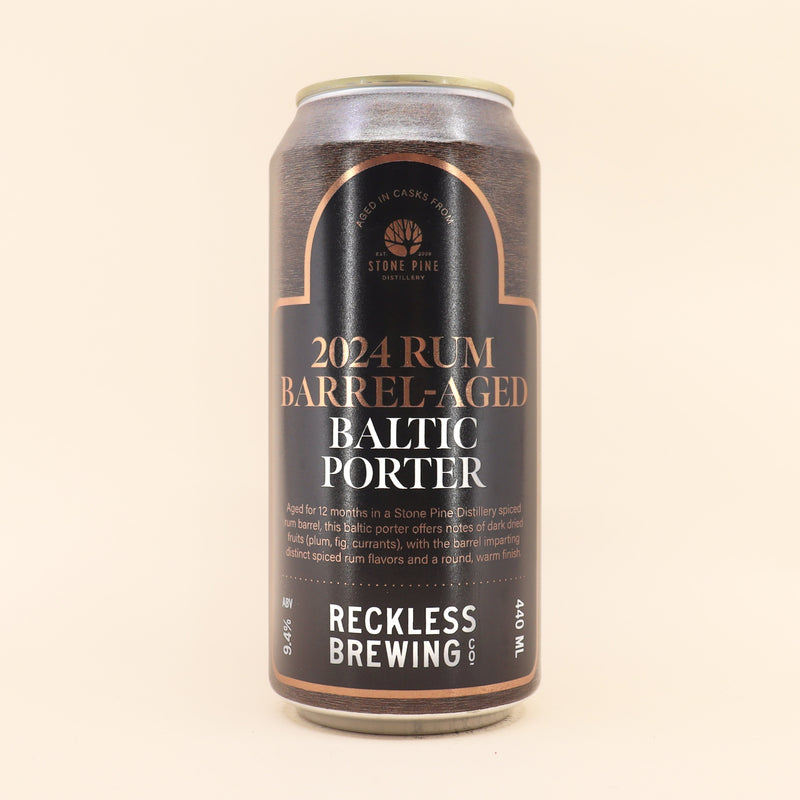 Reckless 2024 Rum Barrel Aged Baltic Porter Can 440mL