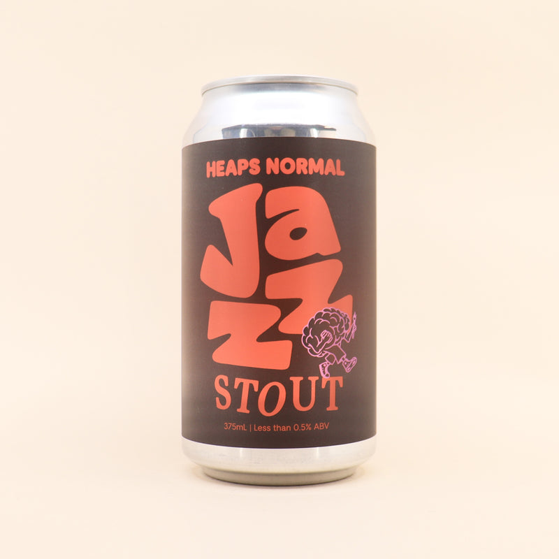 Heaps Normal Non Alc Jazz Stout Can 375mL