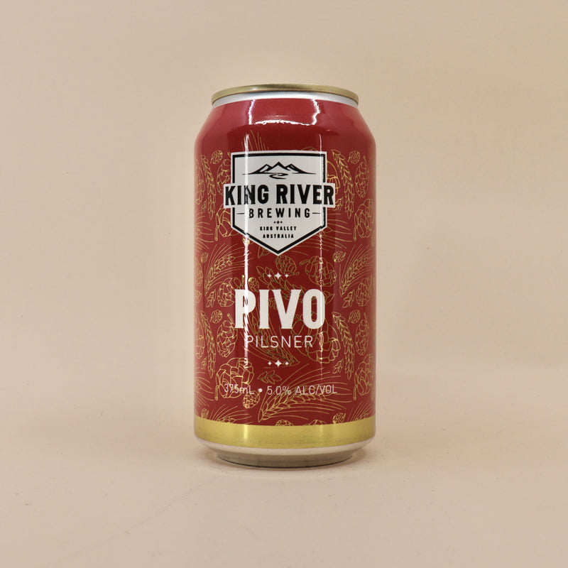 King River Pivo Pilsner Can 375mL