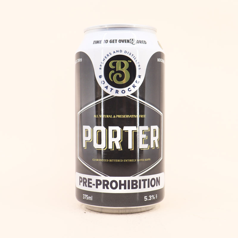 Boatrocker Pre-Prohibition Porter Can 375mL