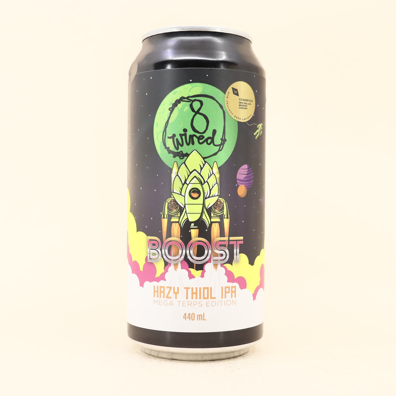 8 Wired Boost Hazy Thiol IPA Can 440mL