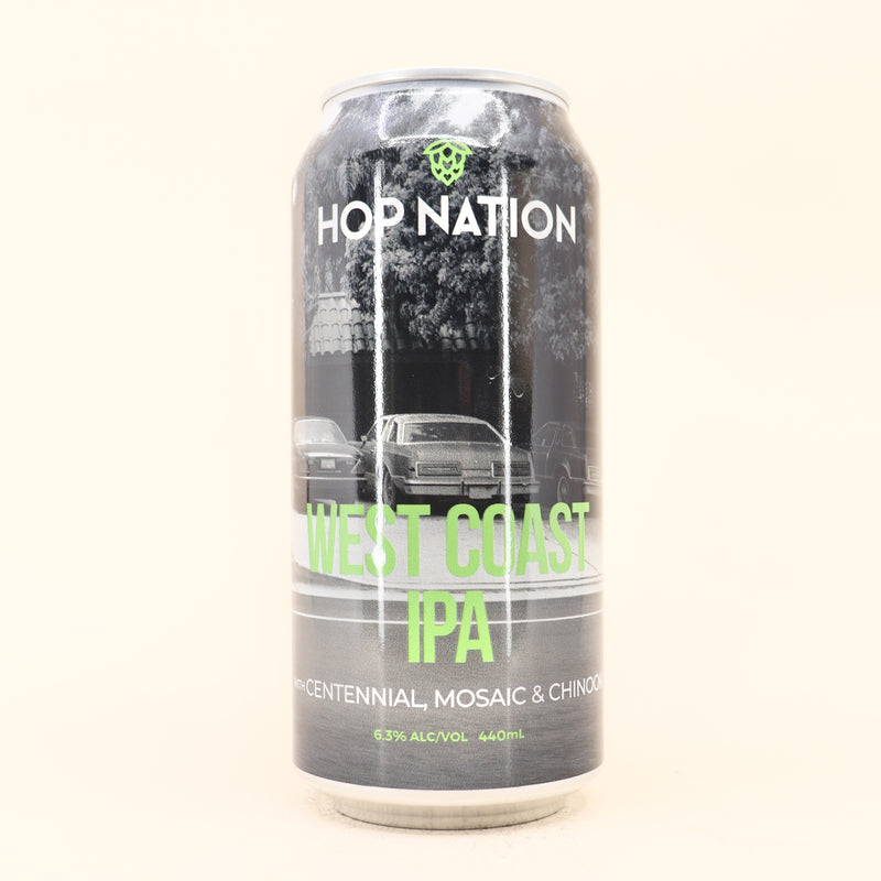 Hop Nation West Coast IPA w/ Centennial, Mosaic and Chinook Can 440mL