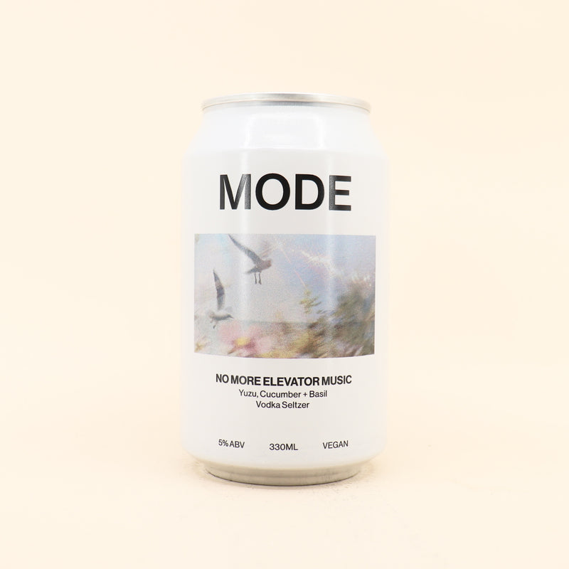 Mode No More Elevator Music Yuzu Cucumber Basil Vodka Seltzer Can 355mL