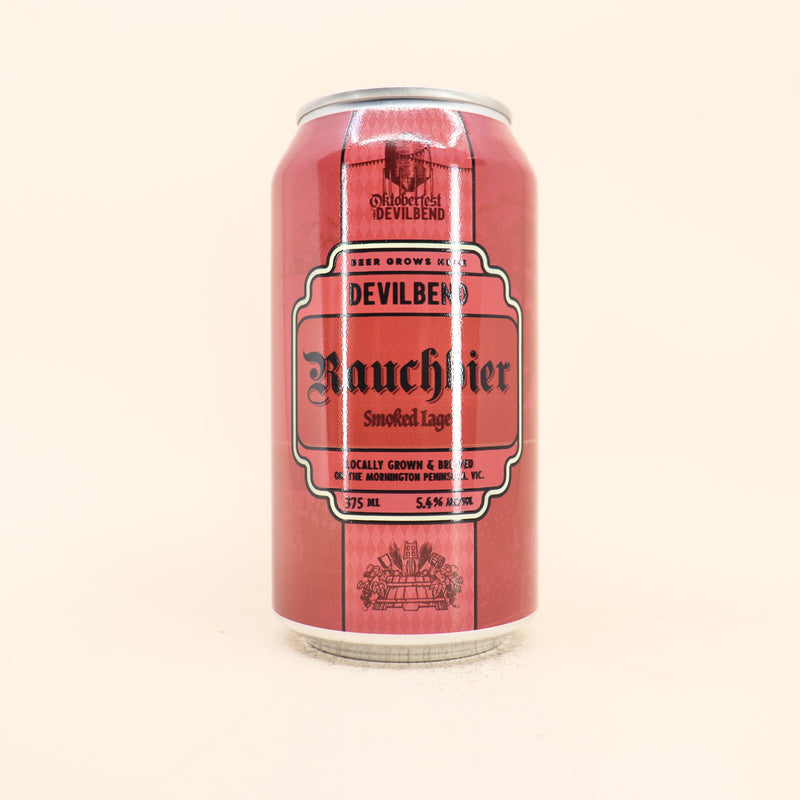 Devil Bend Rauchbier Smoked Lager Can 375mL