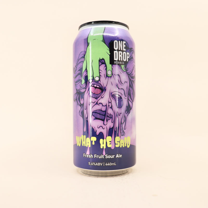 One Drop What He Said Fruited Sour Can 440ml