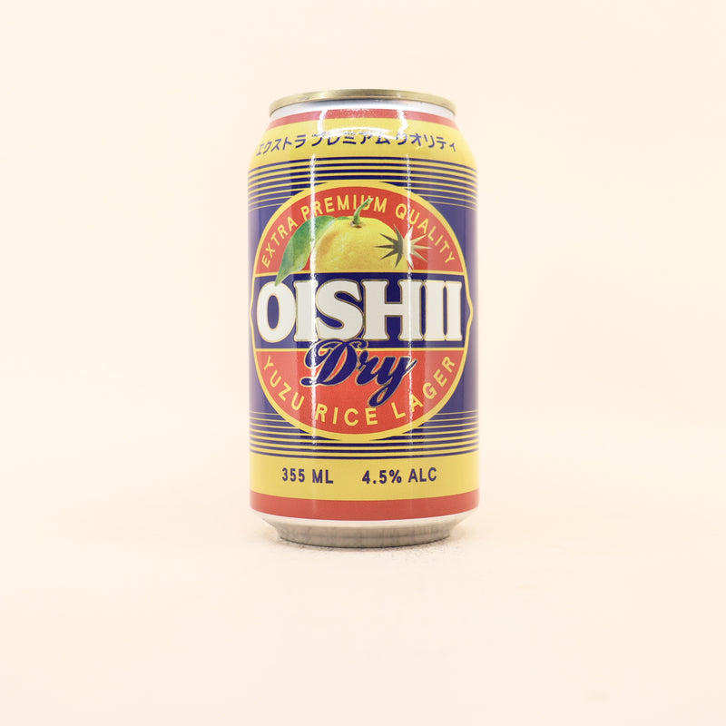 Oishii World Dry Yuzu Rice Lager Can 355ml