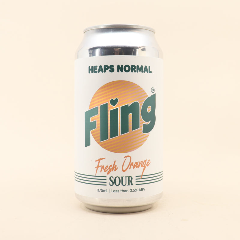 Heaps Normal Fling Fresh Orange Non-Alc Sour Can 375mL
