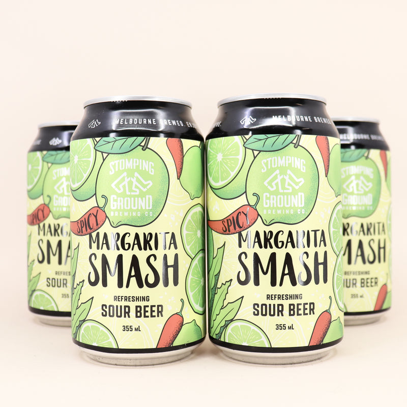Stomping Ground Spicy Margarita Smash Can 355ml 4 Pack