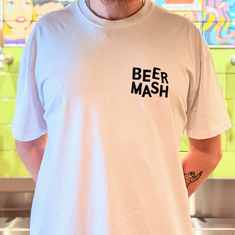 Beermash Tee White Large