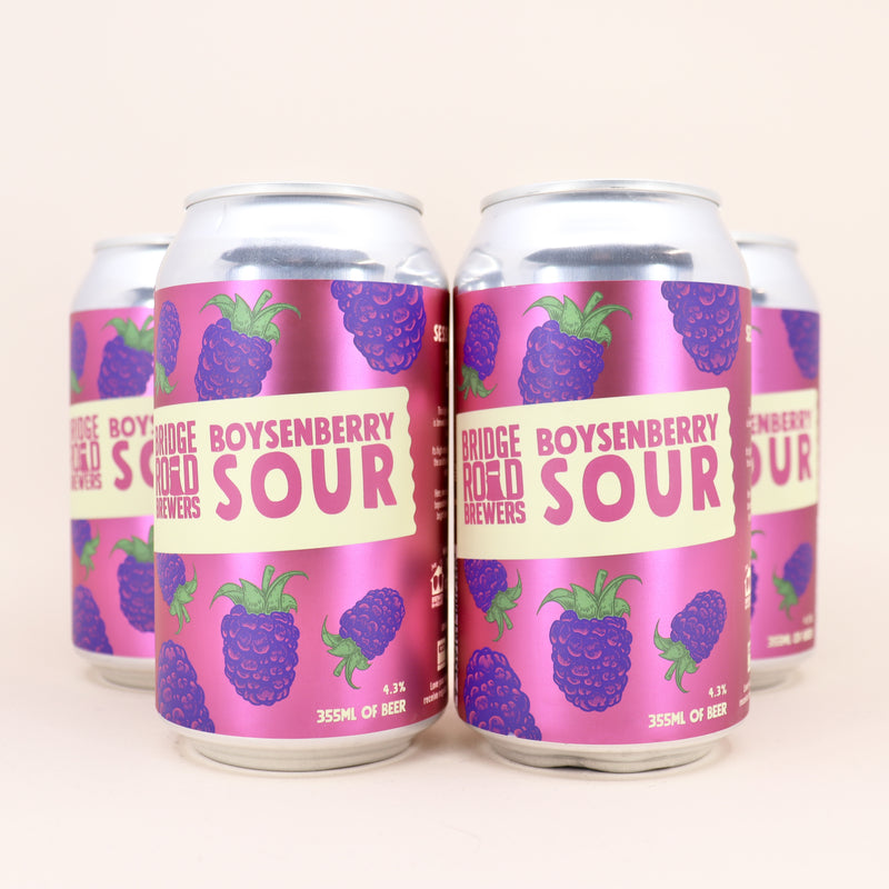 Bridge Road Boysenberry Sour Can 355ml 4 Pack