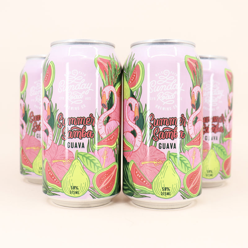 Sunday Road Summer Samba Guava Sour Ale Can 375ml 4 Pack