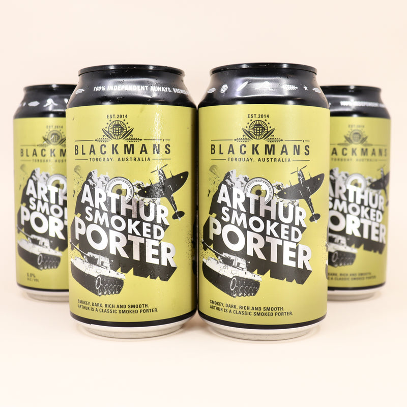 Blackman’s Arthur Smoked Porter Can 375ml 4 Pack