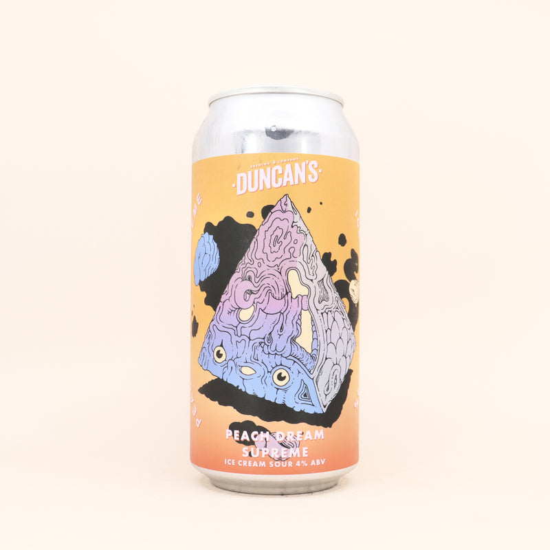 Duncan’s Peach Dream Supreme Ice Cream Sour Can 440ml