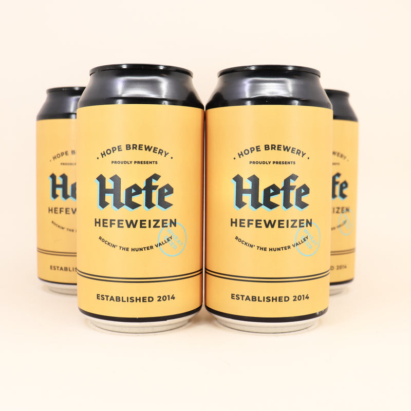 Hope Hefeweizen Can 375ml 4 Pack