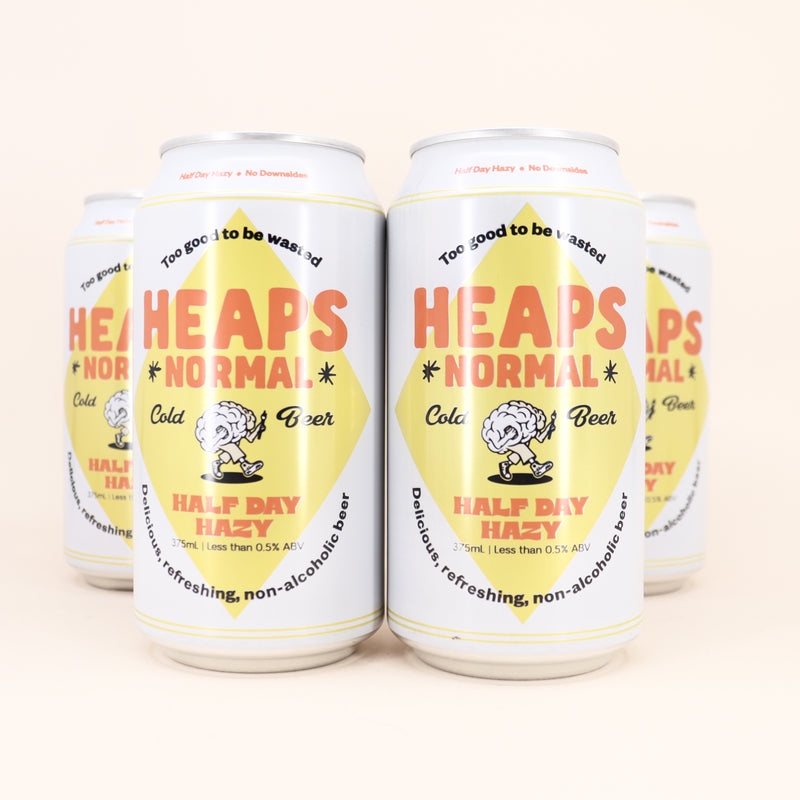 Heaps Normal In Store Heaps Normal Half Day Hazy Pale Can 375ml 4 Pack – Beermash