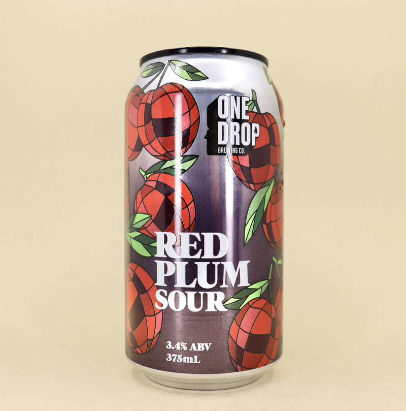 One Drop Red Plum Sour Can 375ml