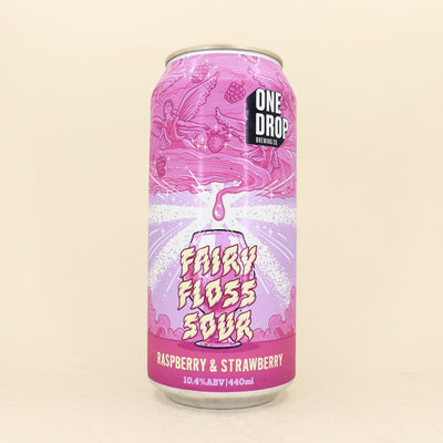 One Drop Fairy Floss Strawberry & Raspberry Sour Can 440ml