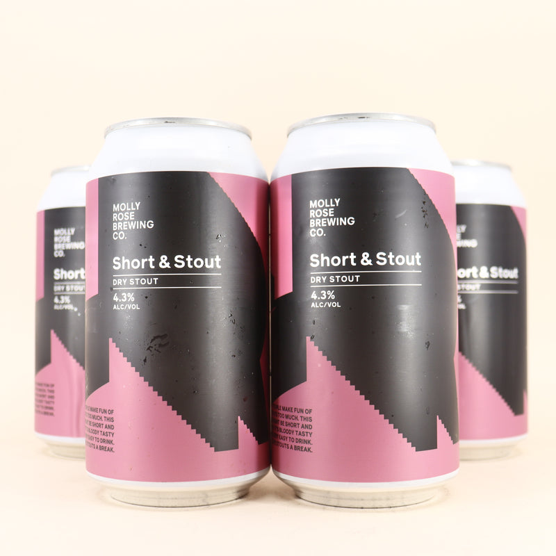 Molly Rose Short & Stout Can 375ml 4 Pack