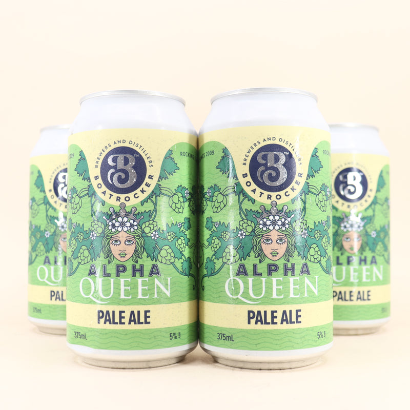 Boatrocker Alpha Queen Pale Ale Can 375ml 4 Pack