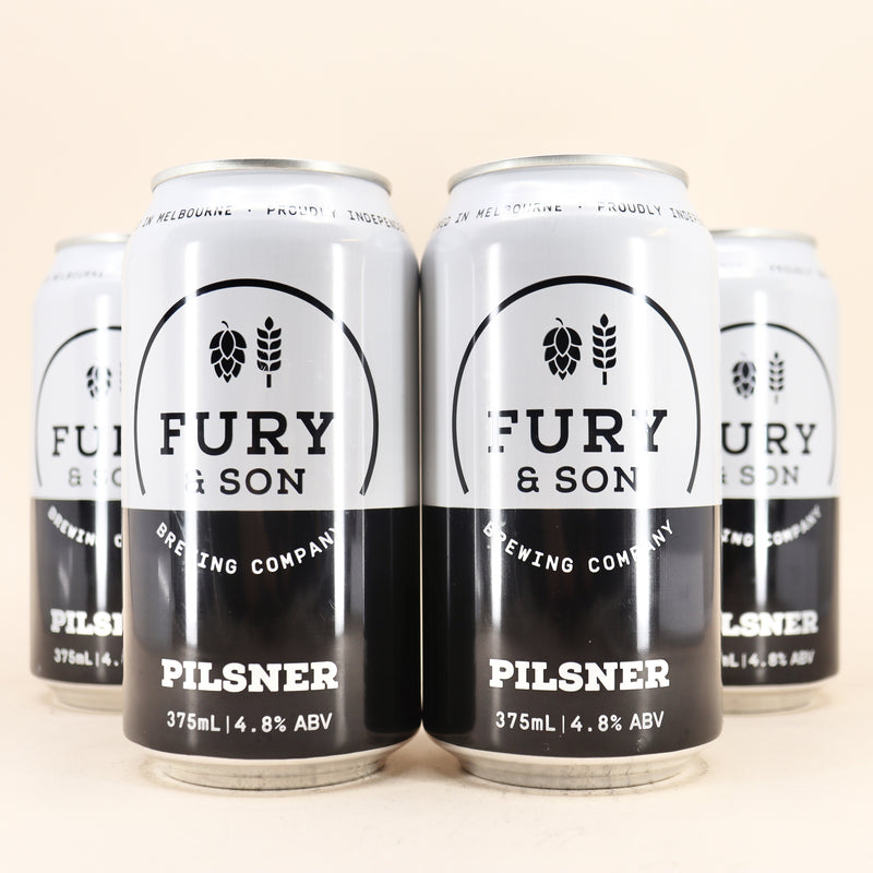 Fury & Son Pilsner Can 375ml 4 Pack