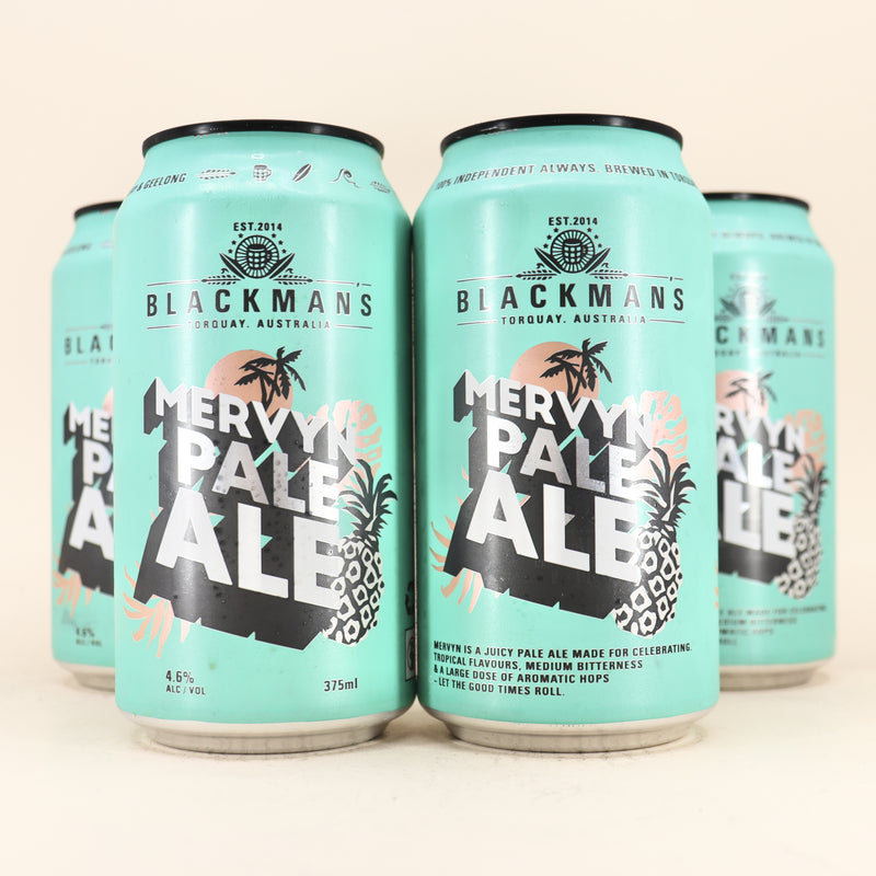 Blackmans Mervyn Pale Ale Can 375ml 4 Pack