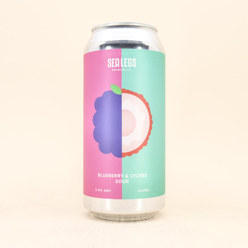 Sea Legs Blueberry Lychee Sour Can 440ml