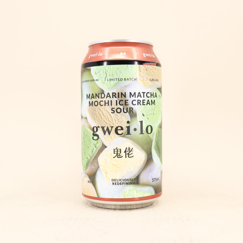 Gweilo Mandarin Matcha Mochi Ice Cream Sour Can 375ml