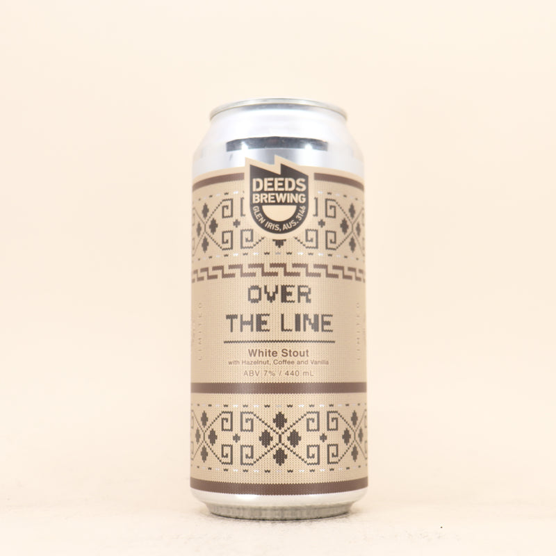Deeds Over The Line White Stout Can 440ml