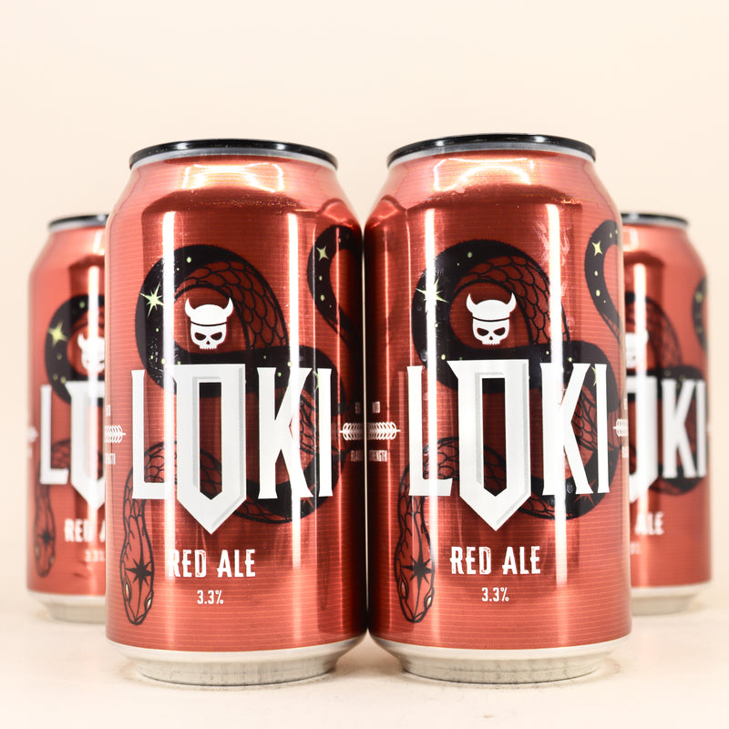 Valhalla Loki Mid-Strength Red Ale Can 375ml 4 Pack
