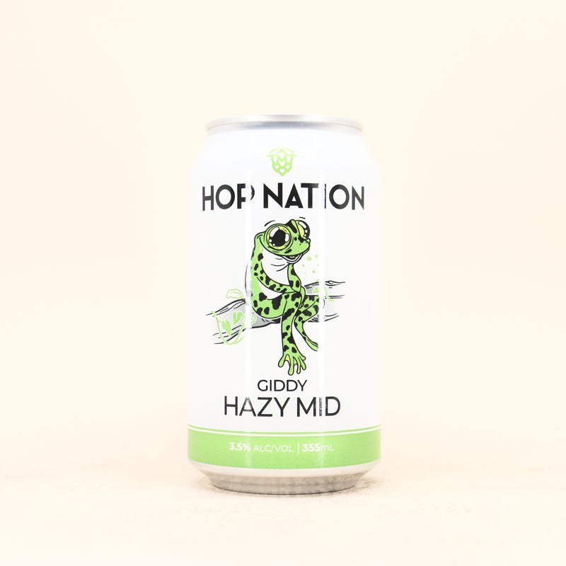 Hop Nation Giddy Hazy Mid Pale Can 355ml