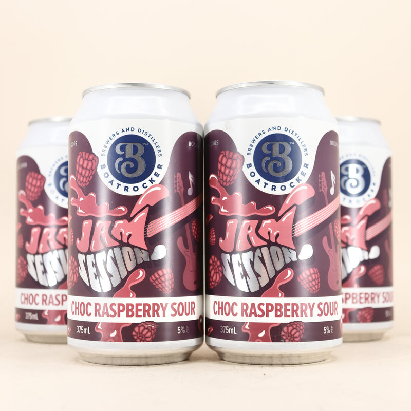 Boatrocker Jam Session Chocolate Raspberry Sour Can 375ml 4 Pack