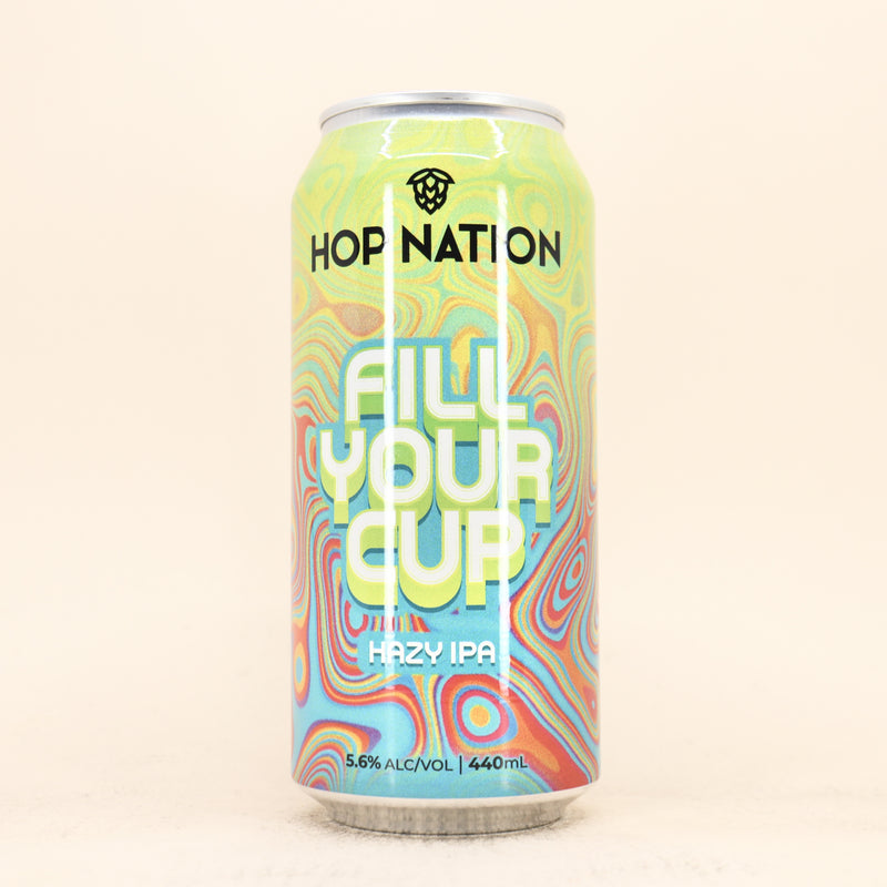 Hop Nation Fill Your Cup Hazy IPA Can 440ml